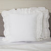 Custom Euro Sham Provincial Linen White Euro Sham 26Lx26W
