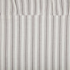 Custom Euro Sham Timeless Ticking Gray Ruffled Fabric Euro Sham 26Lx26W
