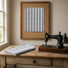 Custom Fabric Market Place Blue Ticking Stripe Fabric 3yds #1 110 Width