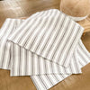 Custom Napkin Timeless Ticking Gray Napkin Set of 4 18Lx18W