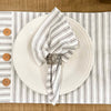 Custom Napkin Timeless Ticking Gray Napkin Set of 4 18Lx18W