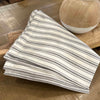 Custom Napkin Timeless Ticking Gray Napkin Set of 4 18Lx18W