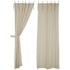 Custom Panel Betsy Stripe Tie Top Panel Set of 2 96Lx40W