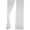 Custom Panel Elizabeth Ruffled Panel Set of 2 96Lx50W