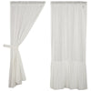 Custom Panel Elizabeth Ruffled Short Panel Set of 2 63Lx36W