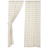 Custom Panel Farmcloth Stripe Panel Set of 2 96Lx50W