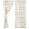 Custom Panel Farmcloth Stripe Short Panel Set of 2 63Lx36W