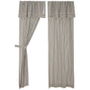 Custom Panel Farmhouse Ticking Gray Panel Set of 2 96Lx50W