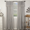 Custom Panel Farmhouse Ticking Gray Panel Set of 2 96Lx50W