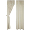 Custom Panel Flax and Lace Panel Set of 2 96Lx50W