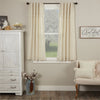 Custom Panel Flax and Lace Short Panel Set of 2 63Lx36W