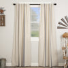 Custom Panel Market Place Blue Grain Sack Stripe Panel Set of 2 96Lx50W