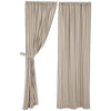 Custom Panel Market Place Blue Ticking Stripe Panel Set of 2 84Lx40W