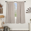 Custom Panel Market Place Blue Ticking Stripe Short Panel Set of 2 63Lx36W
