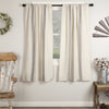 Custom Panel Market Place Gray Grain Sack Stripe Short Panel Set of 2 63Lx36W