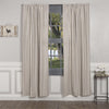 Custom Panel Market Place Gray Ticking Stripe Panel Set of 2 96Lx50W