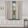 Custom Panel Market Place Gray Ticking Stripe Short Panel Set of 2 63Lx36W
