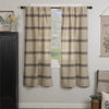 Custom Panel Mill House Stripe Black Short Panel Set of 2 63Lx36W