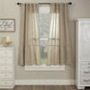 Custom Panel Provincial Linen Natural Short Panel Set of 2 63Lx36W