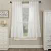 Custom Panel Provincial Linen White Short Panel Set of 2 63Lx36W