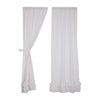 Custom Panel Serenity Ruffled Panel Set of 2 96Lx50W
