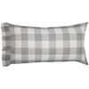 Custom Pillow Case Madison Check Gray King Pillow Case Set of 2 37Lx21W+4