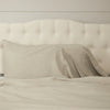 Custom Pillow Case Provincial Linen Natural Standard Pillow Case Set of 2 27Lx21W+14