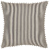 Custom Pillow Cover Farmhouse Ticking Gray Pillow Cover 18Lx18W