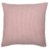 Custom Pillow Cover Farmhouse Ticking Red Pillow Cover 18Lx18W