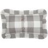 Custom Pillow Cover Madison Check Gray Pillow Cover 20Lx12W
