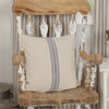 Custom Pillow Cover Market Place Blue Fabric Pillow Cover 20Lx20W
