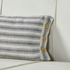 Custom Pillow Cover Market Place Blue Fabric Pillow Cover 21Lx12W