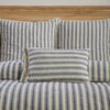 Custom Pillow Cover Market Place Blue Fabric Pillow Cover 21Lx12W