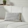 Custom Pillow Cover Market Place Gray Fabric Pillow Cover 21Lx12W