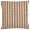 Custom Pillow Cover Market Place Red Ticking Stripe Pillow Cover 20Lx20W