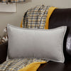 Custom Pillow Cover Morning Meadow Gray Velvet Pillow Cover 20Lx12W