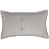 Custom Pillow Cover Morning Meadow Gray Velvet Pillow Cover 20Lx12W