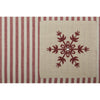 Custom Placemat Market Place Natural Snowflake Placemat Set of 4 18Lx12W
