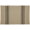 Custom Placemat Mill House Stripe Black Placemat Set of 4 18Lx12W