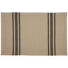 Custom Placemat Mill House Stripe Black Placemat Set of 4 18Lx12W