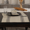 Custom Placemat Mill House Stripe Black Placemat Set of 4 18Lx12W