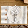 Custom Placemat Timeless Ticking Gray Placemat Set of 4 18Lx12W