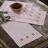 Custom Placemat Timeless Ticking Red Placemat Set of 4 18Lx12W