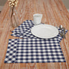 Custom Placemat Vintage Check Blue Placemat Set of 4 18Lx12W