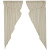 Custom Prairie Panel Betsy Stripe Prairie Curtain Set of 2 63Lx36Wx18
