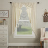 Custom Prairie Panel Betsy Stripe Prairie Curtain Set of 2 63Lx36Wx18