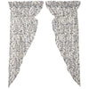 Custom Prairie Panel Doylestown Floral Prairie Curtain Set of 2 63Lx36Wx18