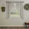 Custom Prairie Panel Gray Gables Floral Prairie Curtain Set of 2 63Lx36Wx18