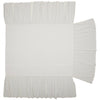 Custom Quilt Elizabeth Ruffled Twin Bedspread 76Lx39W+27