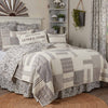 Custom Quilt Gray Gables California King Quilt 103Lx103W
